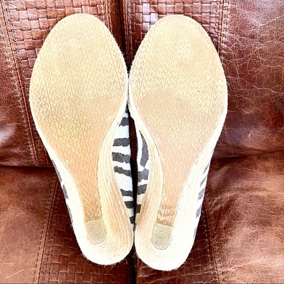 Michael Kors Open Toe Espadrille Wedge Shoes Size 10 - Picture 6 of 13